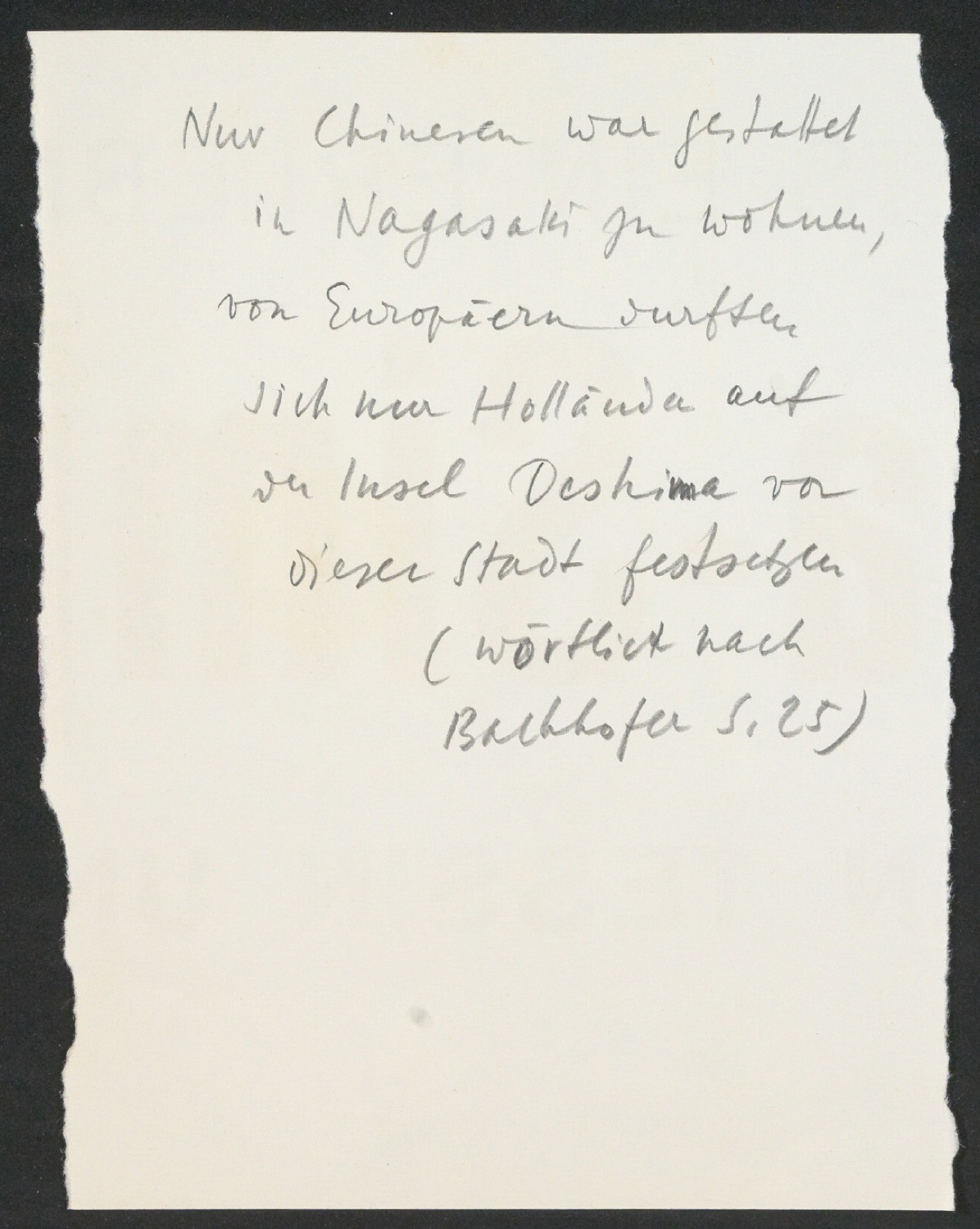 Arbeitsnotizen zu In Su-Chou um 1740: 15 Ku-Su-Drucke — Blatt 75