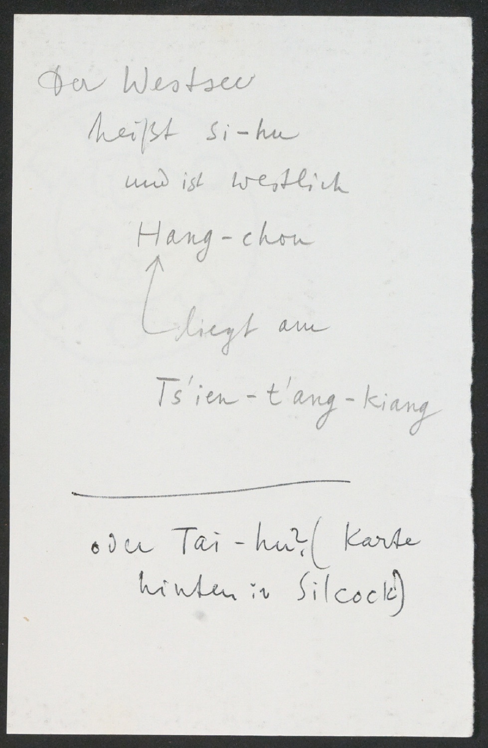 Arbeitsnotizen zu In Su-Chou um 1740: 15 Ku-Su-Drucke — Blatt 79