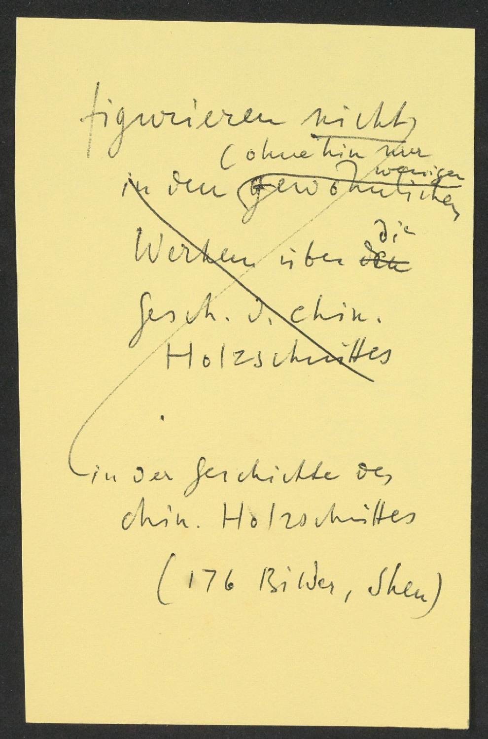 Arbeitsnotizen zu In Su-Chou um 1740: 15 Ku-Su-Drucke — Blatt 81