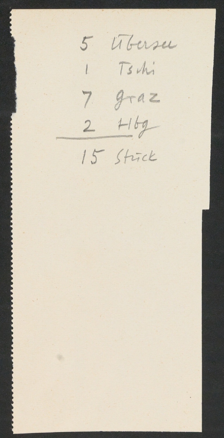 Arbeitsnotizen zu In Su-Chou um 1740: 15 Ku-Su-Drucke — Blatt 94