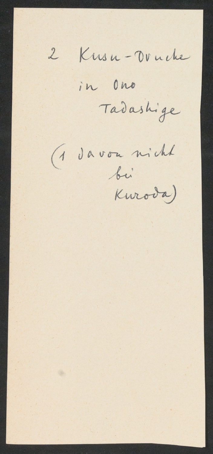 Arbeitsnotizen zu In Su-Chou um 1740: 15 Ku-Su-Drucke — Blatt 96