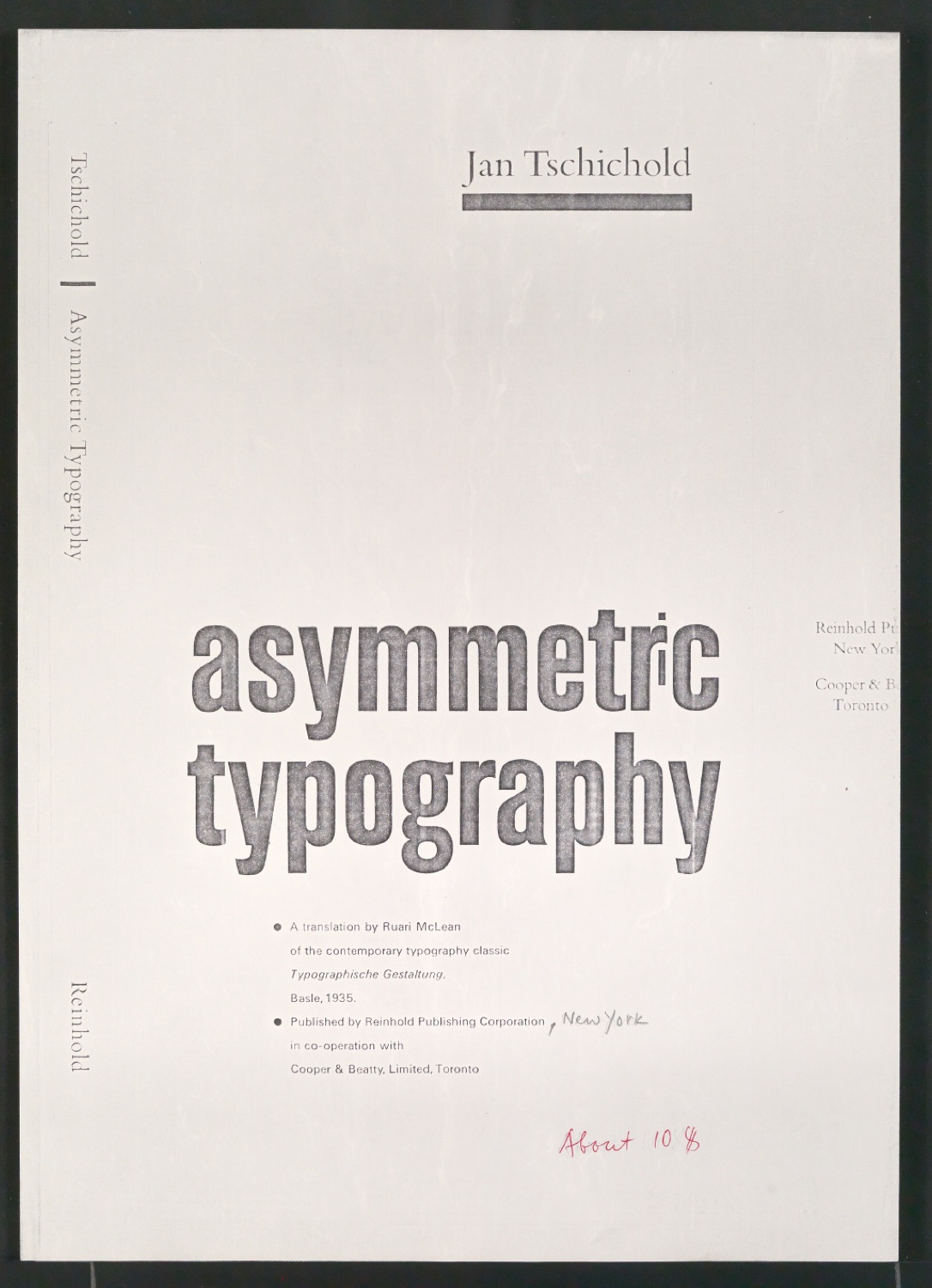 Arbeitsmaterial für Asymmetric Typography und Die unsymmetrische Satzweise — Blatt 17
