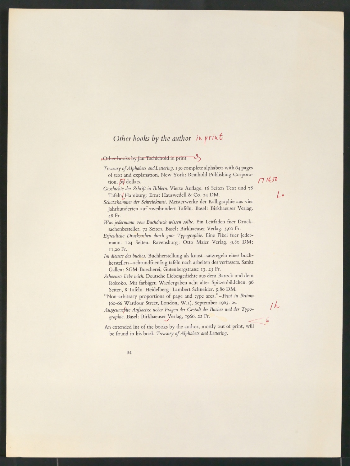 Arbeitsmaterial für Asymmetric Typography und Die unsymmetrische Satzweise — Blatt 29