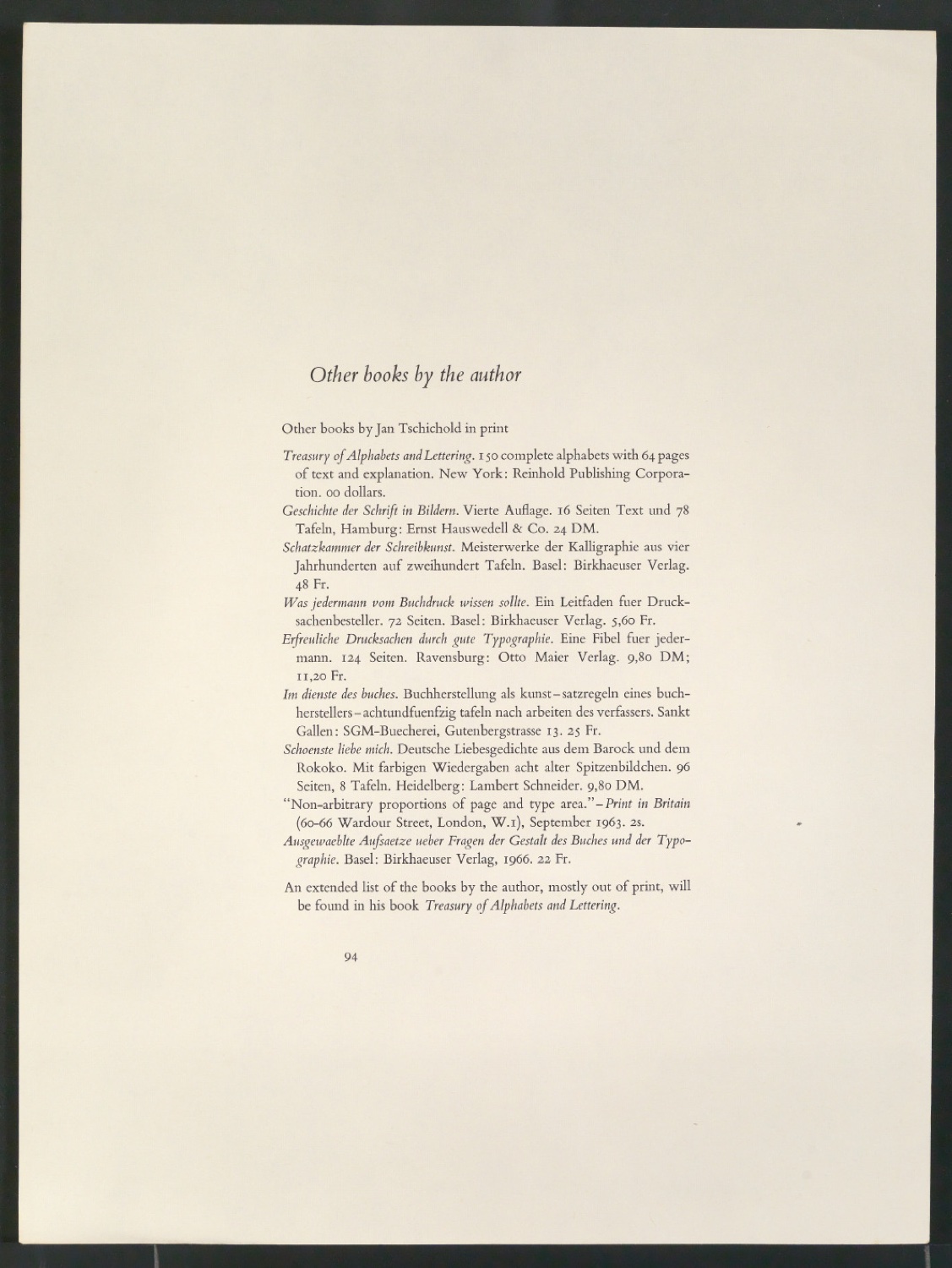 Arbeitsmaterial für Asymmetric Typography und Die unsymmetrische Satzweise — Blatt 33