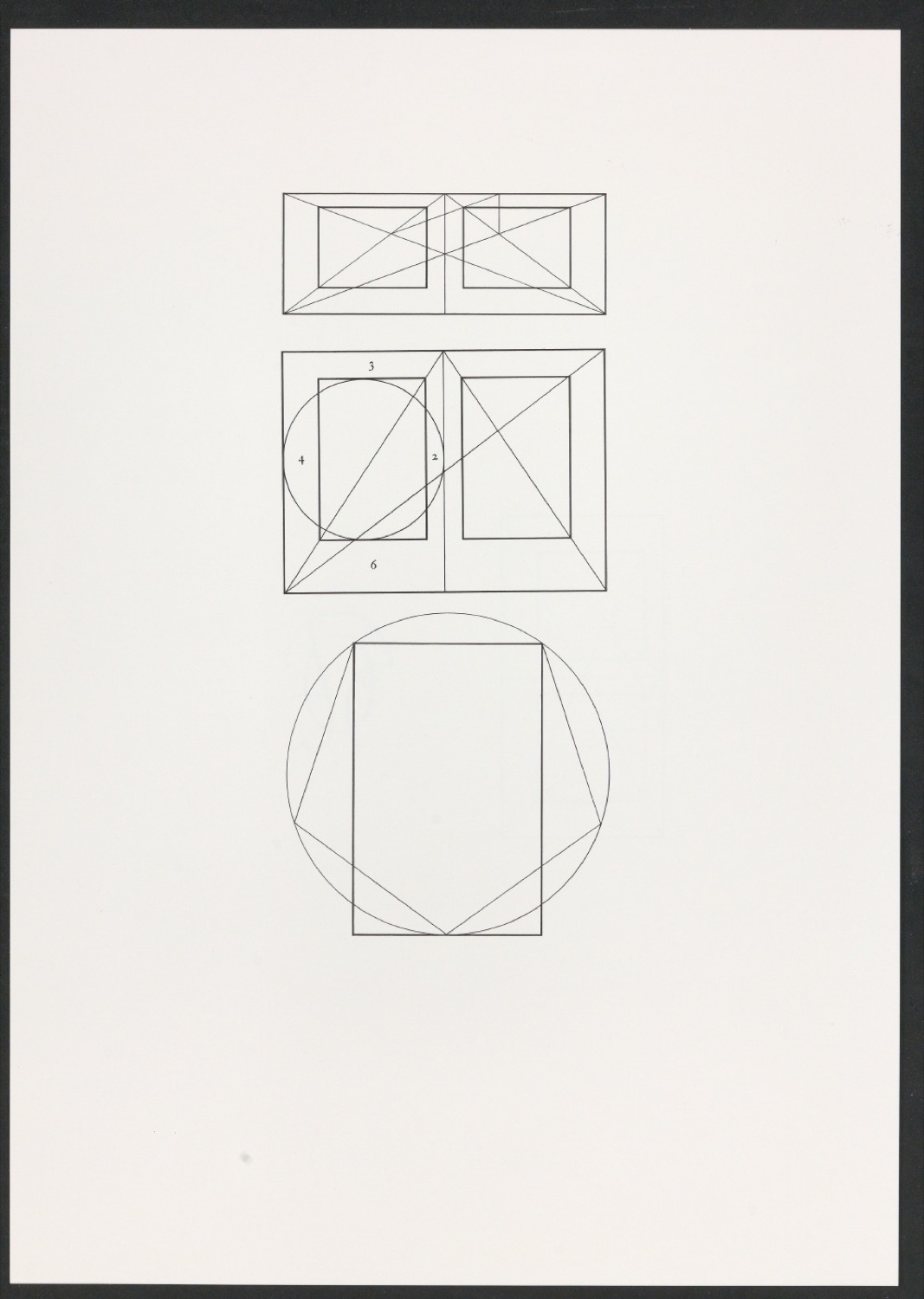 Klischeeabzüge der Illustrationen für Ausgewählte Aufsätze über Fragen der Gestalt des Buches und der Typographie — Blatt 1