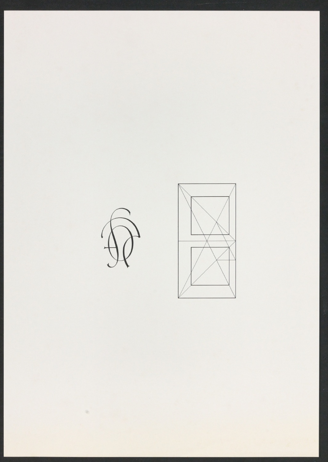 Klischeeabzüge der Illustrationen für Ausgewählte Aufsätze über Fragen der Gestalt des Buches und der Typographie — Blatt 3