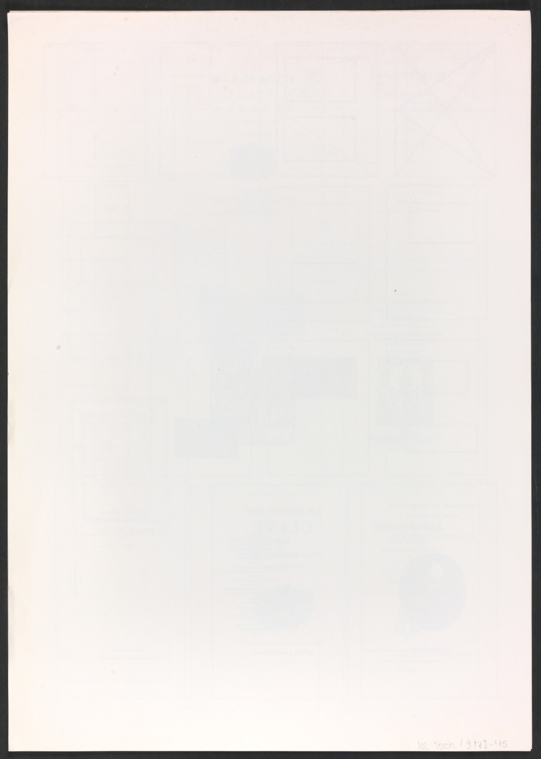 Klischeeabzüge der Illustrationen für Ausgewählte Aufsätze über Fragen der Gestalt des Buches und der Typographie — Blatt 6