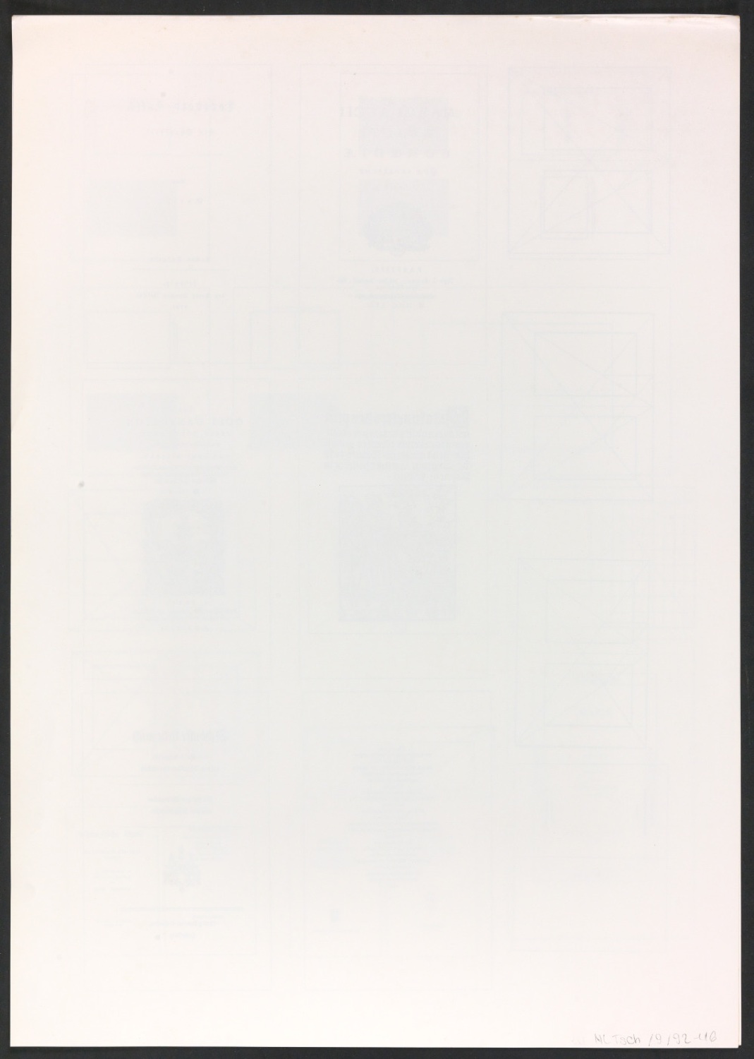 Klischeeabzüge der Illustrationen für Ausgewählte Aufsätze über Fragen der Gestalt des Buches und der Typographie — Blatt 8