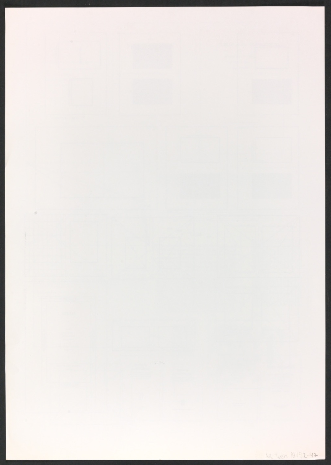 Klischeeabzüge der Illustrationen für Ausgewählte Aufsätze über Fragen der Gestalt des Buches und der Typographie — Blatt 10