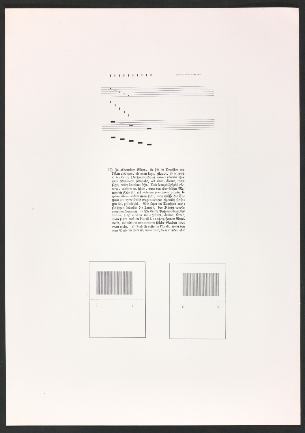Klischeeabzüge der Illustrationen für Ausgewählte Aufsätze über Fragen der Gestalt des Buches und der Typographie — Blatt 9