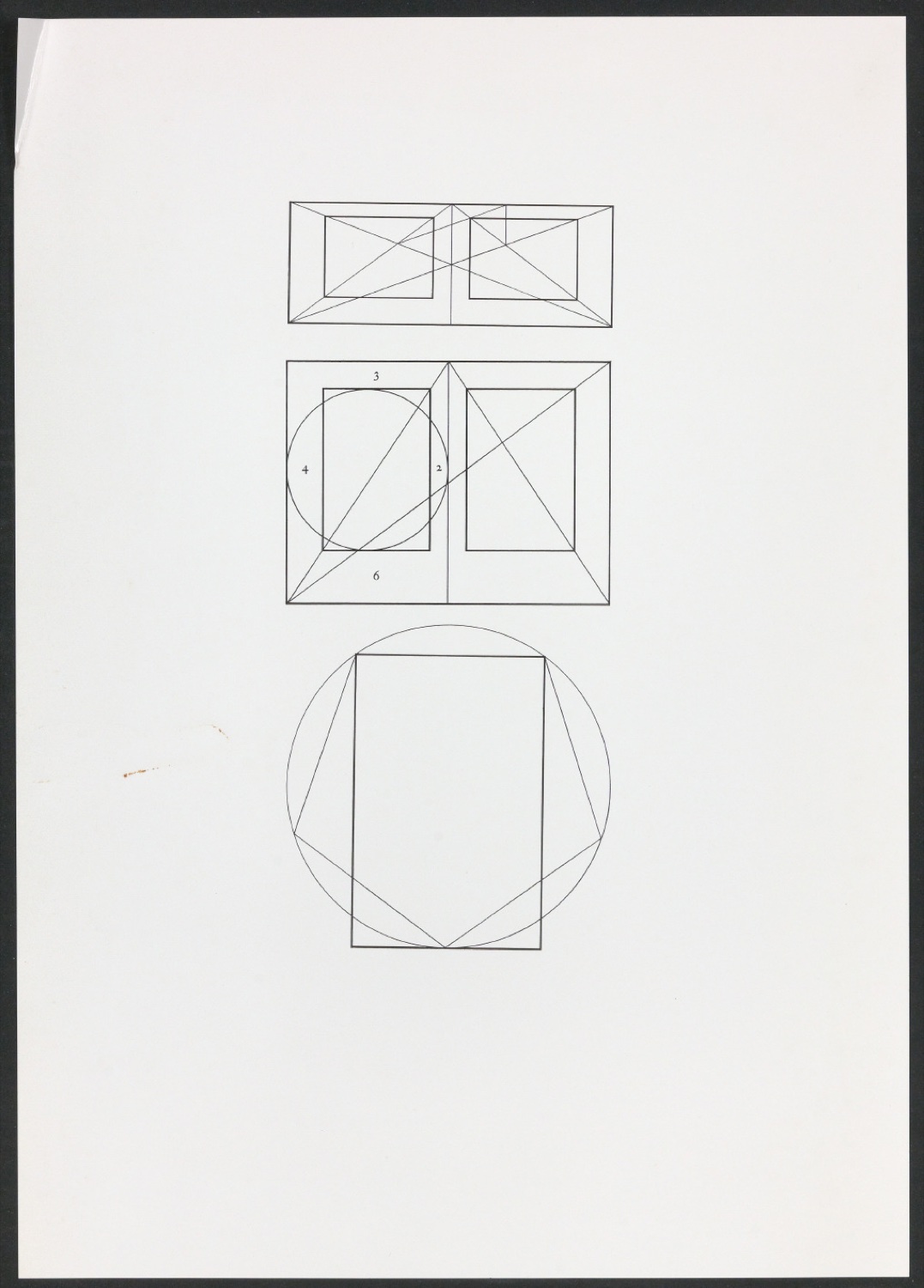 Klischeeabzüge der Illustrationen für Ausgewählte Aufsätze über Fragen der Gestalt des Buches und der Typographie — Blatt 1