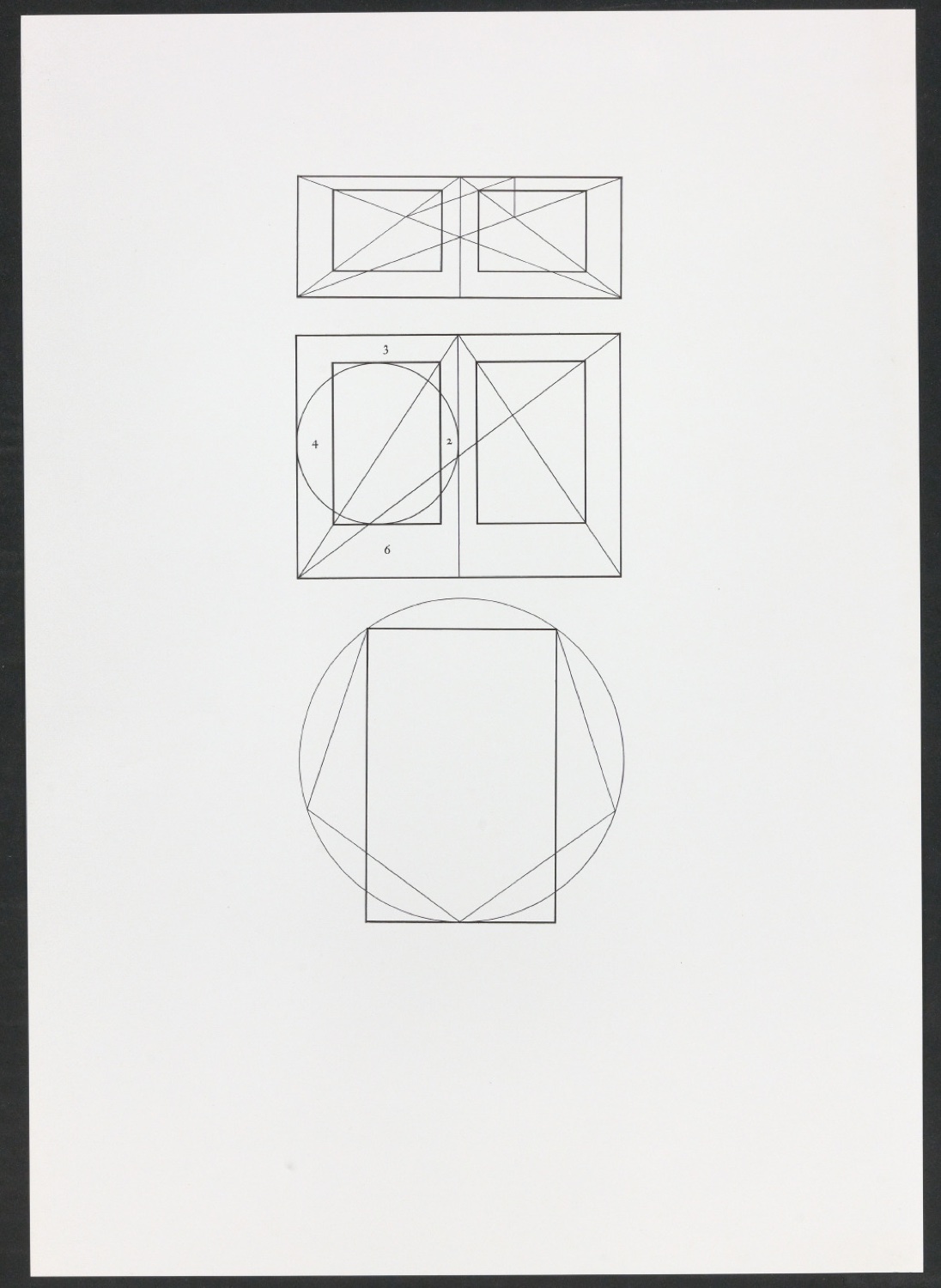 Klischeeabzüge der Illustrationen für Ausgewählte Aufsätze über Fragen der Gestalt des Buches und der Typographie — Blatt 3
