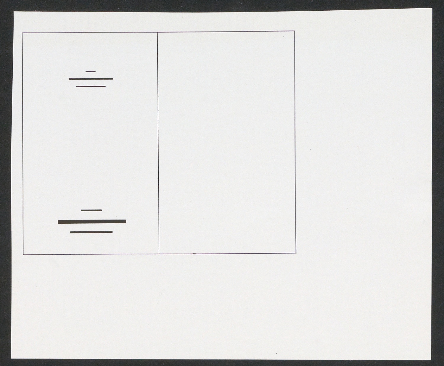 Klischeeabzüge der Illustrationen für Ausgewählte Aufsätze über Fragen der Gestalt des Buches und der Typographie — Blatt 9