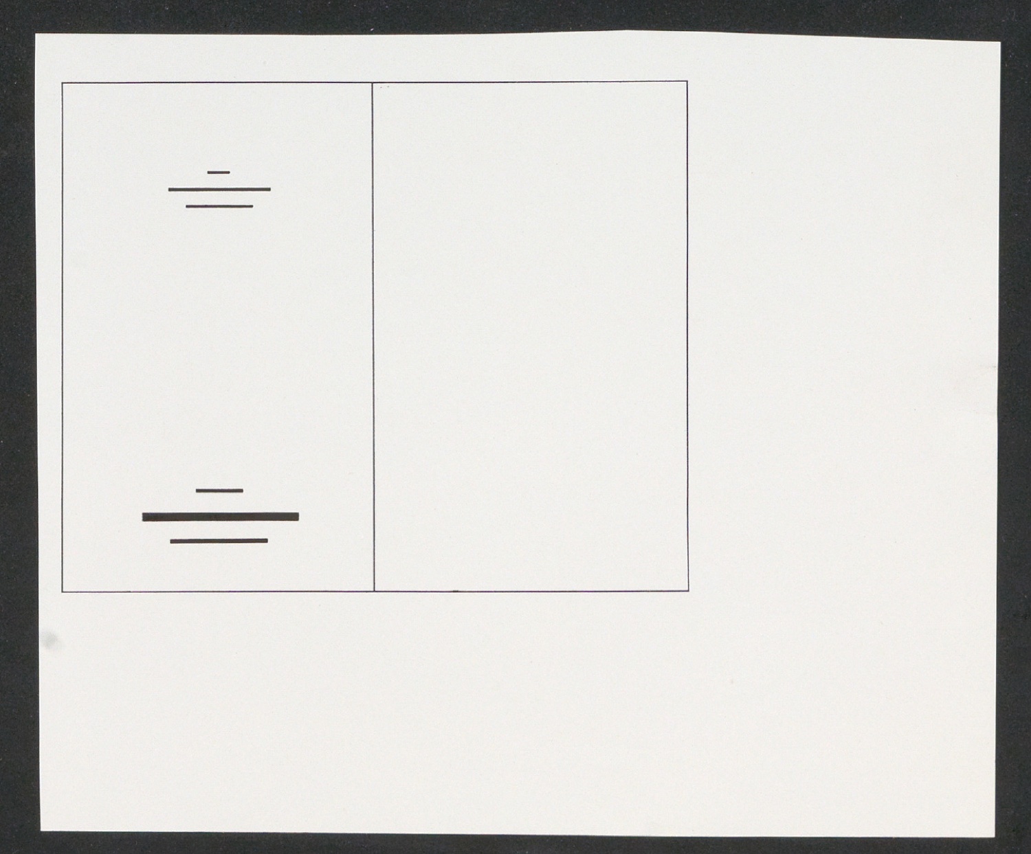 Klischeeabzüge der Illustrationen für Ausgewählte Aufsätze über Fragen der Gestalt des Buches und der Typographie — Blatt 11