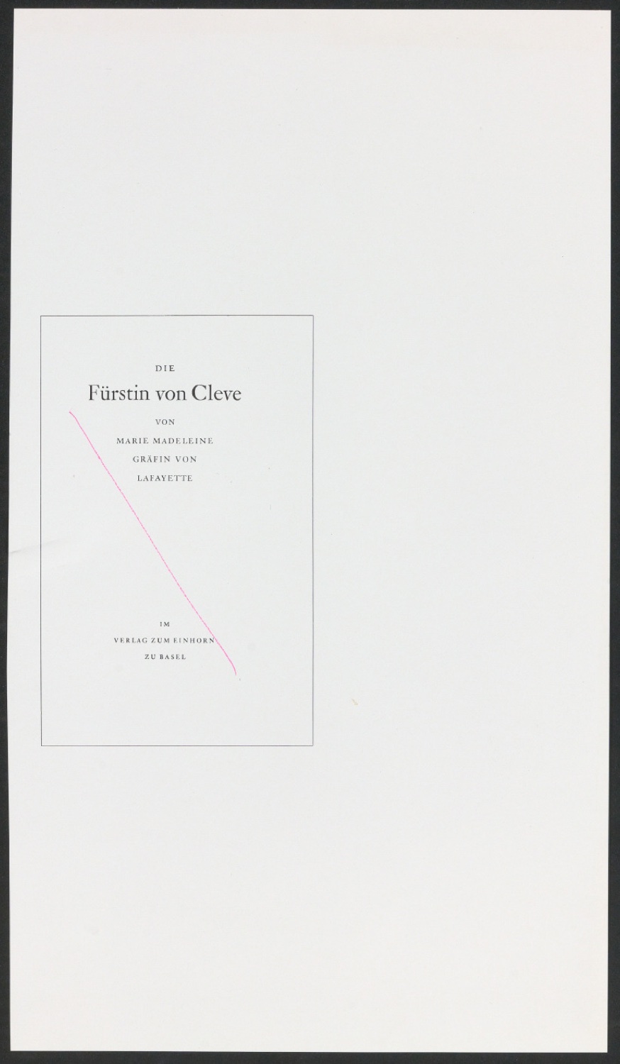 Klischeeabzüge der Illustrationen für Ausgewählte Aufsätze über Fragen der Gestalt des Buches und der Typographie — Blatt 31