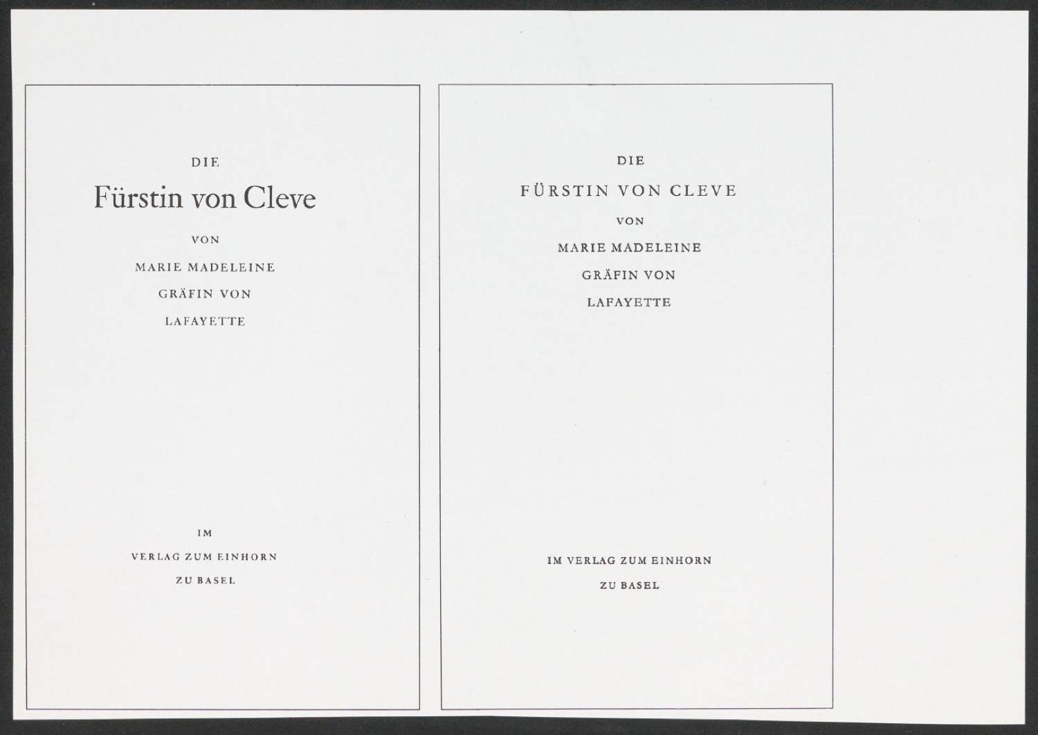 Klischeeabzüge der Illustrationen für Ausgewählte Aufsätze über Fragen der Gestalt des Buches und der Typographie — Blatt 33