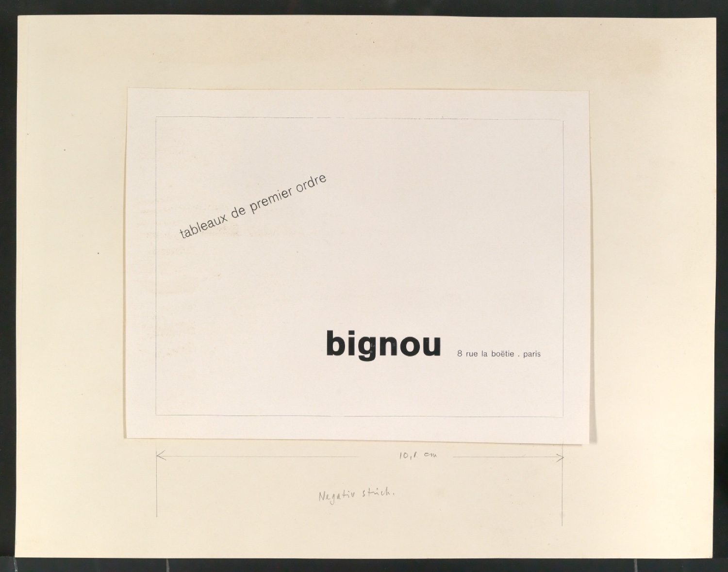 Konvolut Arbeitsmaterial zu Asymmetric Typography — Blatt 15