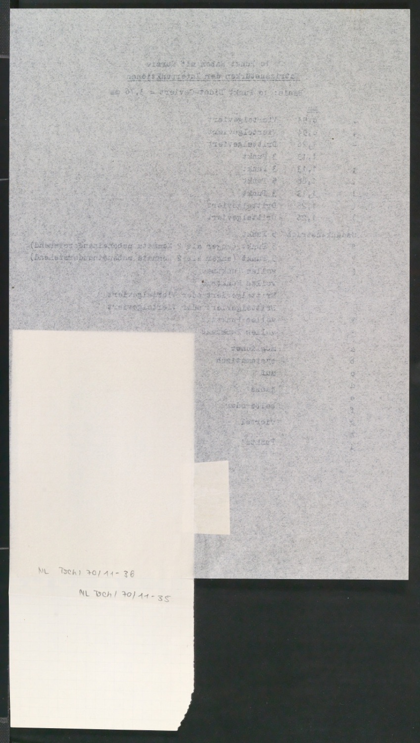 Fotokopien von Sabon-Entwürfen, Skizzen und korrigierte Ausschnitte aus Reproduktionen der Sabon — Blatt 70