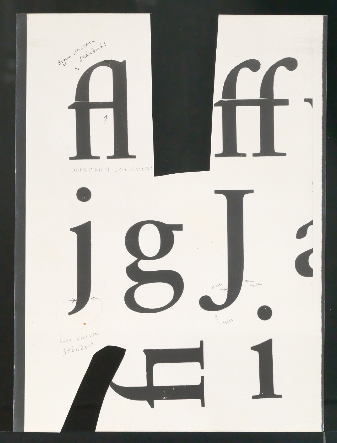 Klebeentwürfe für Sabon — Blatt 35
