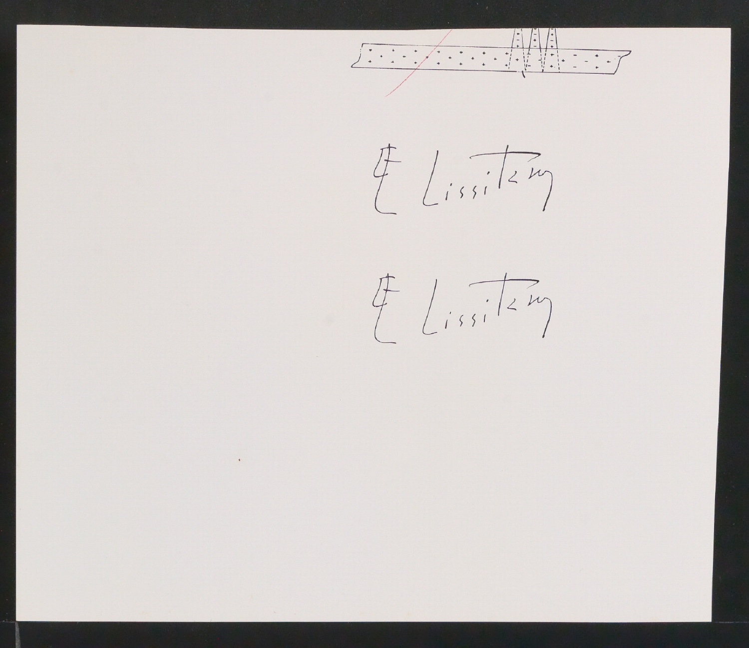 Klischeeabzüge, Probedrucke und Vorarbeiten für verschiedene Artikel und Abbildungen über El Lissitzky — Blatt 7