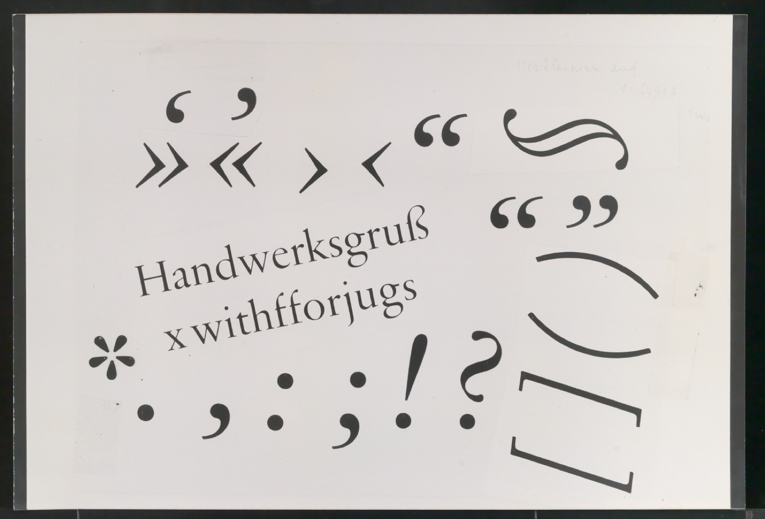 Fotokopien von Sabon-Entwürfen und Klebeentwürfe mit montierten Ausschnitten aus Fotokopien von Sabon-Entwürfen — Blatt 9
