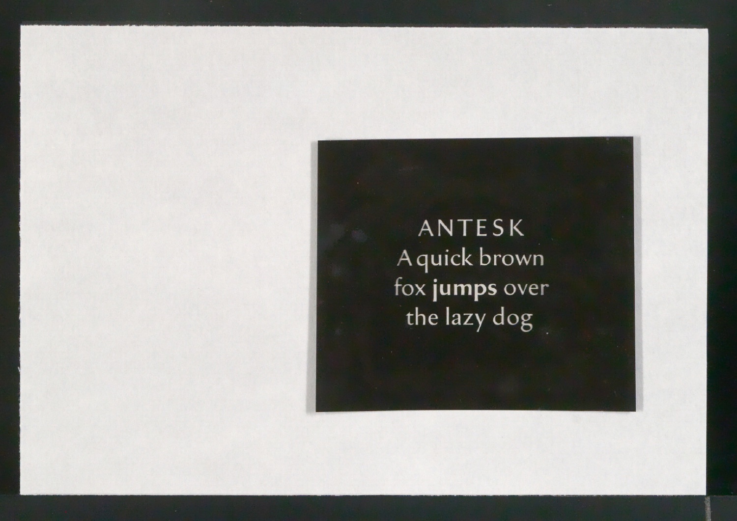 Fotokopien von Sabon-Entwürfen und montierte und korrigierte Ausschnitte aus Reproduktionen der Sabon — Blatt 1