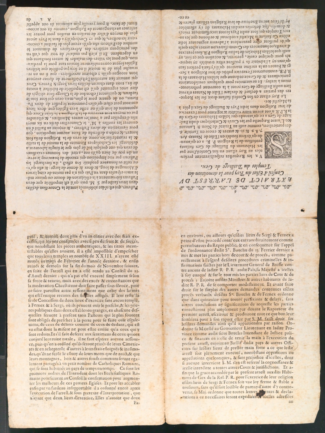 Historische Drucke des 17. Jahrhunderts für Gelegenheitsdrucksachen aus fünf Jahrhunderten — Blatt 1