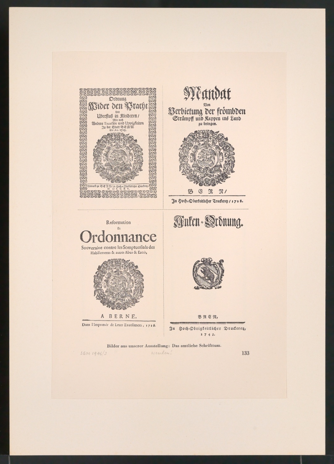 Gesammelte Beispiele für Illustrationen von Gelegenheitsdrucksachen aus fünf Jahrhunderten — Blatt 31