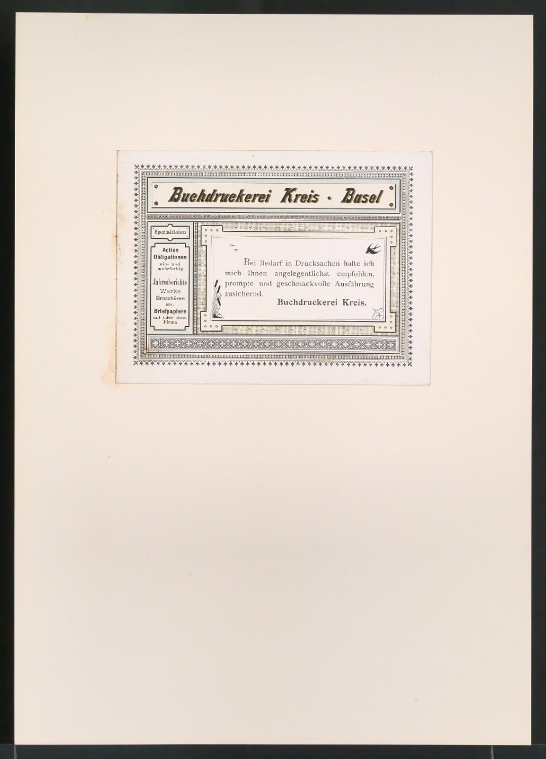 Gesammelte Beispiele für Illustrationen von Gelegenheitsdrucksachen aus fünf Jahrhunderten — Blatt 39