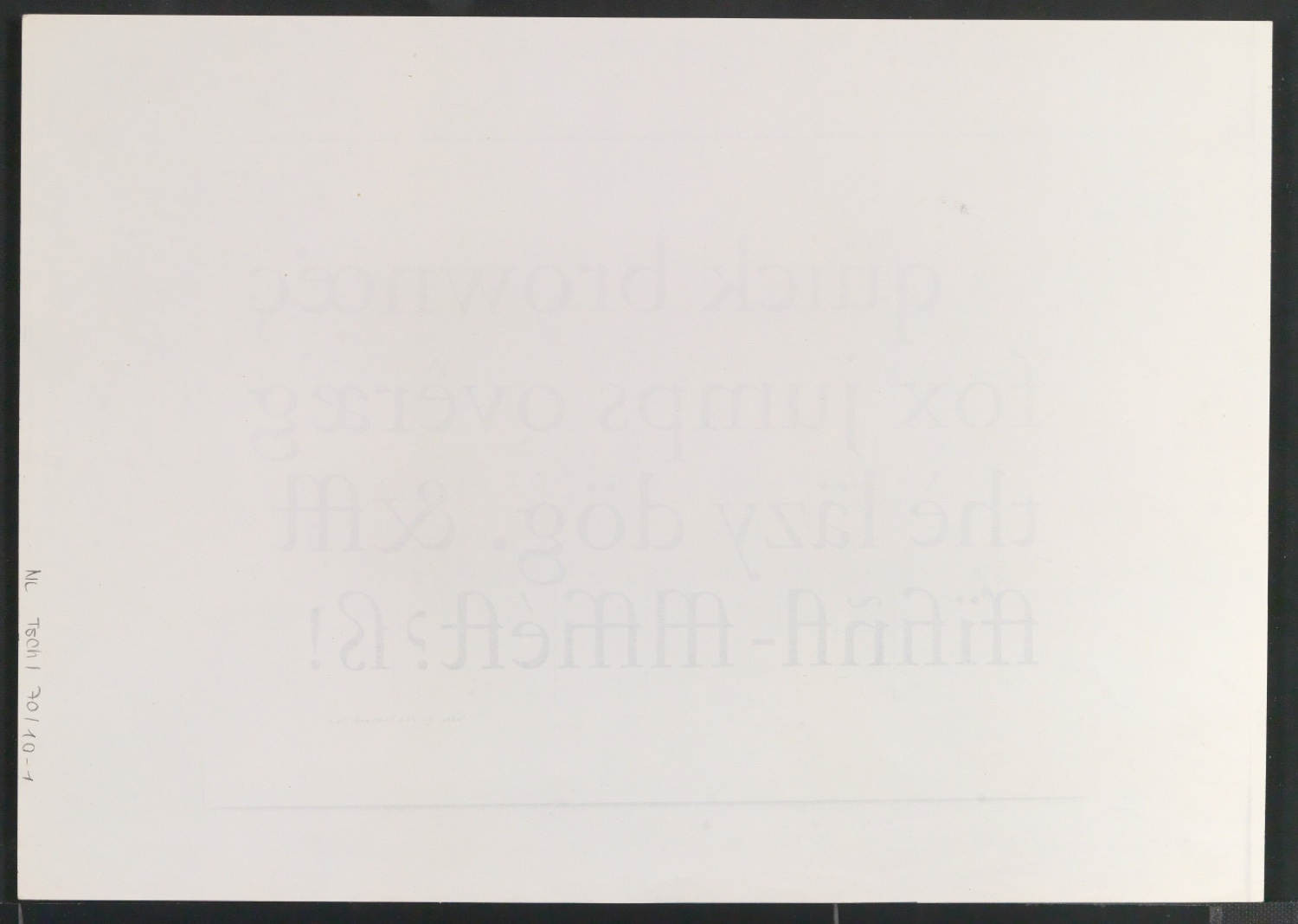 Fotokopien von Sabon-Entwürfen, Probedrucke der Sabon und Reproduktionen von Garamonds Gros Canon Romain — Blatt 4