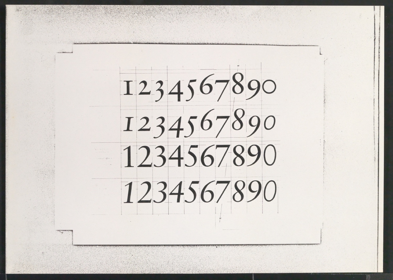 Fotokopien von Sabon-Entwürfen, Probedrucke der Sabon und Reproduktionen von Garamonds Gros Canon Romain — Blatt 17