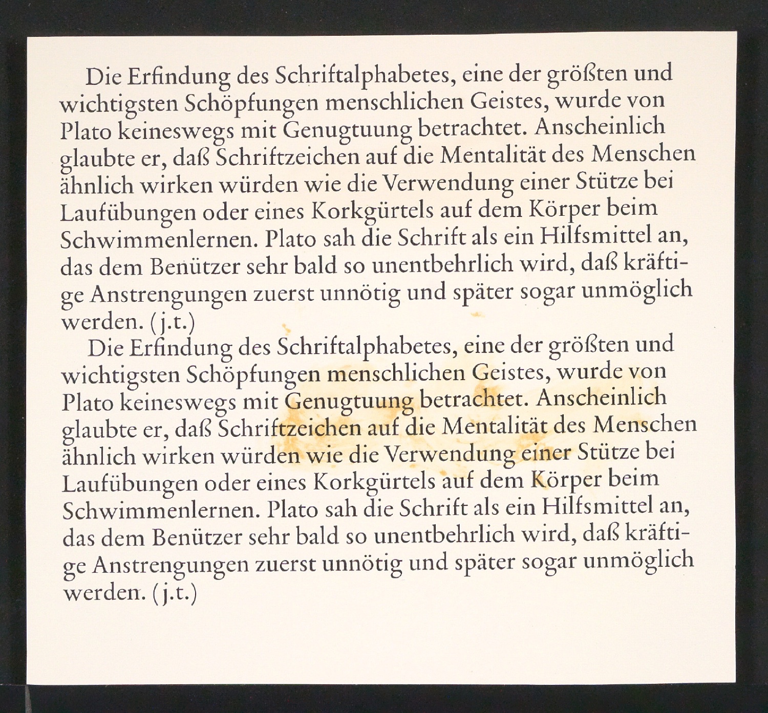 Fotokopien von Sabon-Entwürfen, Probedrucke der Sabon und Reproduktionen von Garamonds Gros Canon Romain — Blatt 21