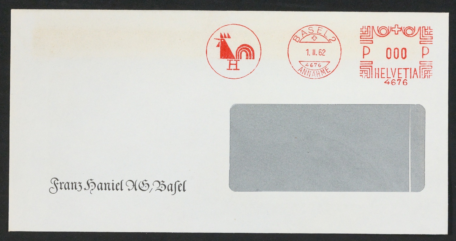Briefbogen und Briefumschlag von Franz Haniel AG — Blatt 3