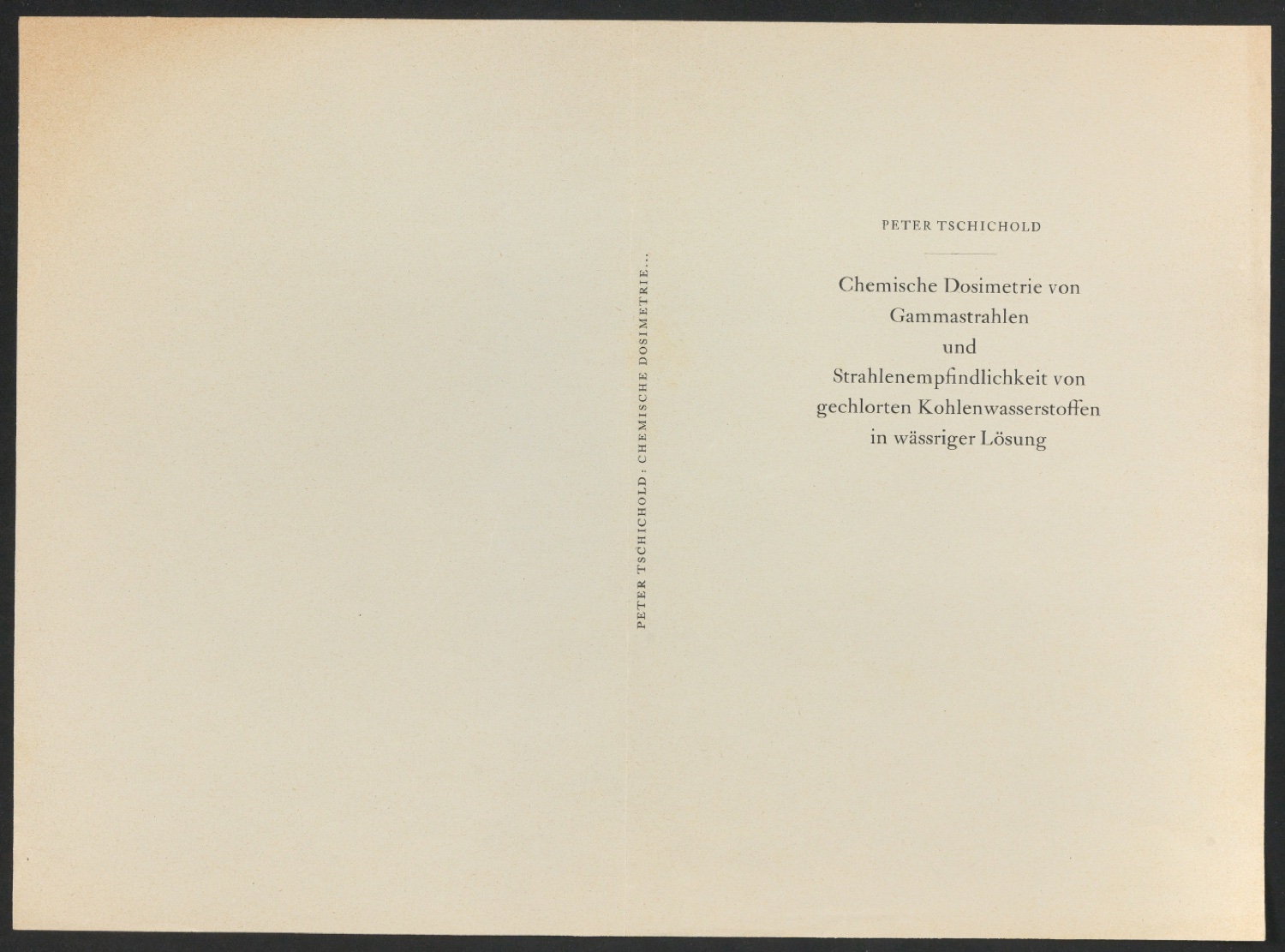 Korrekturfahnen und Probedrucke für Umschlag und Titelblatt der Dissertation von Peter Tschichold — Blatt 9