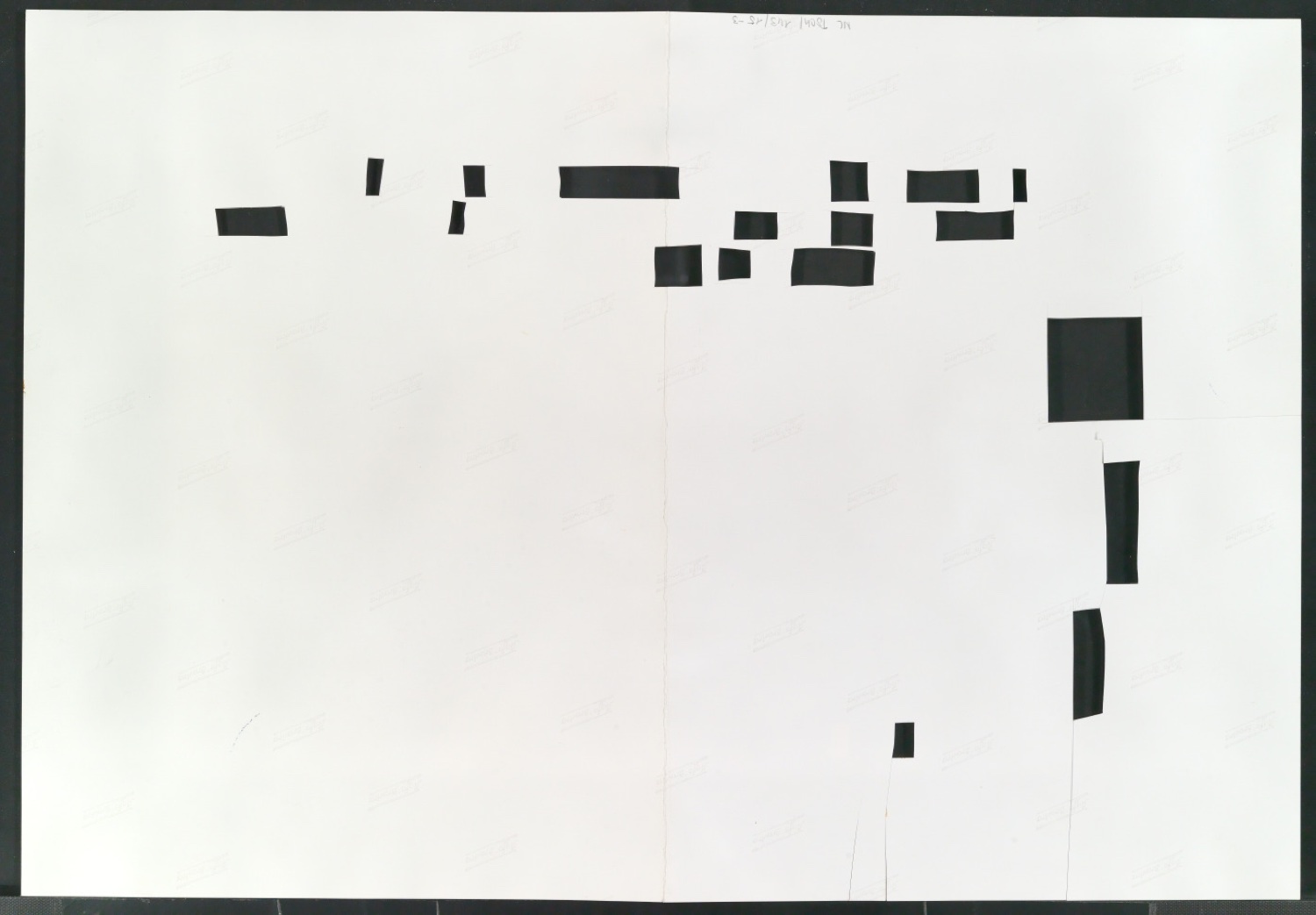 Montierte Klischeevorlage, Reproduktionsfotografien und Druckklischee zu Antiquaschriften — Blatt 8