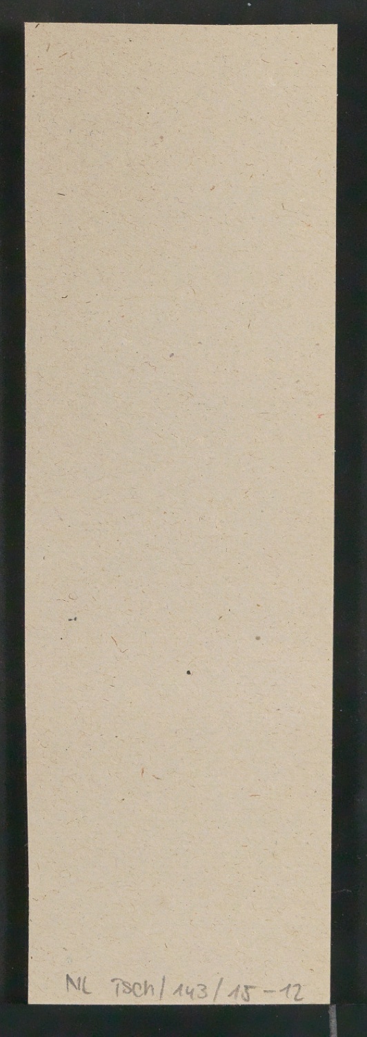 Montierte Klischeevorlage und Notizen für die Illustration einer Renaissance-Antiqua — Blatt 2