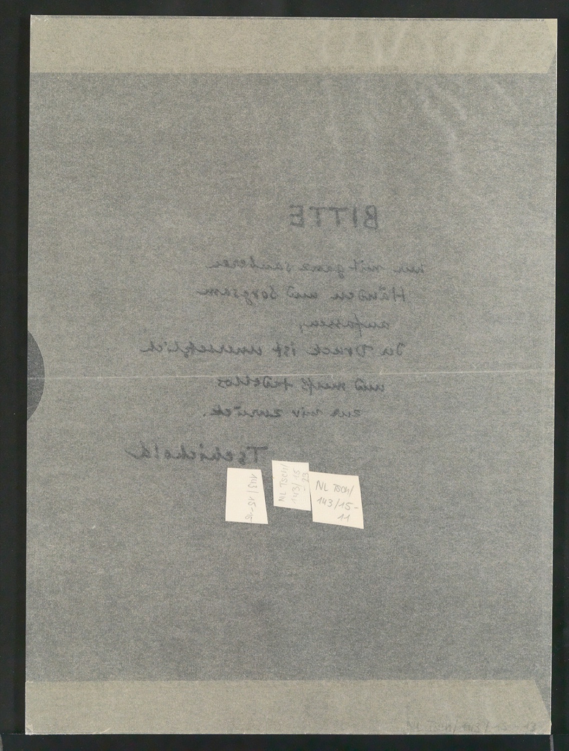 Montierte Klischeevorlage und Notizen für die Illustration einer Renaissance-Antiqua — Blatt 4