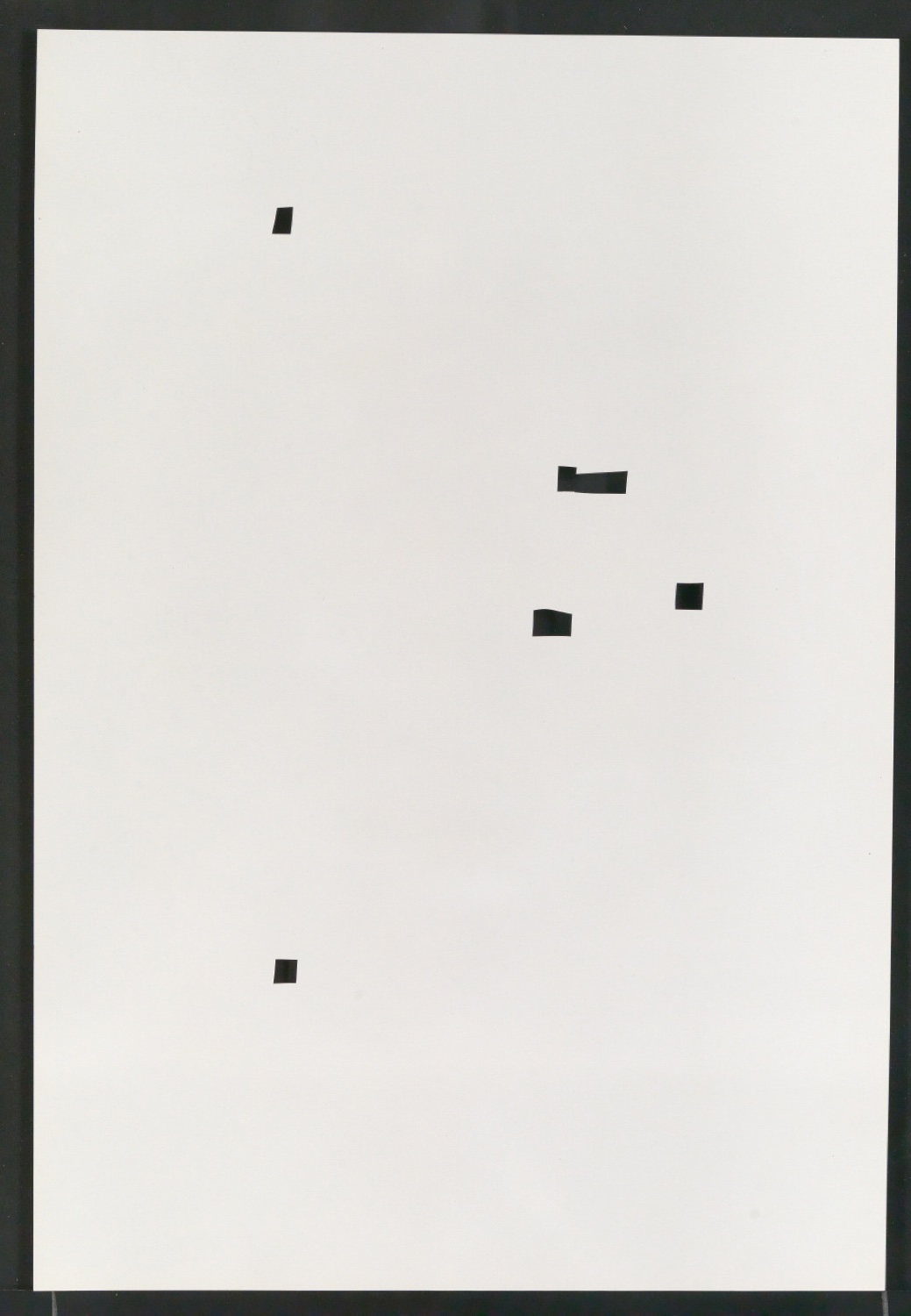 Montierte Klischeevorlage und Notizen für die Illustration einer Renaissance-Antiqua — Blatt 10