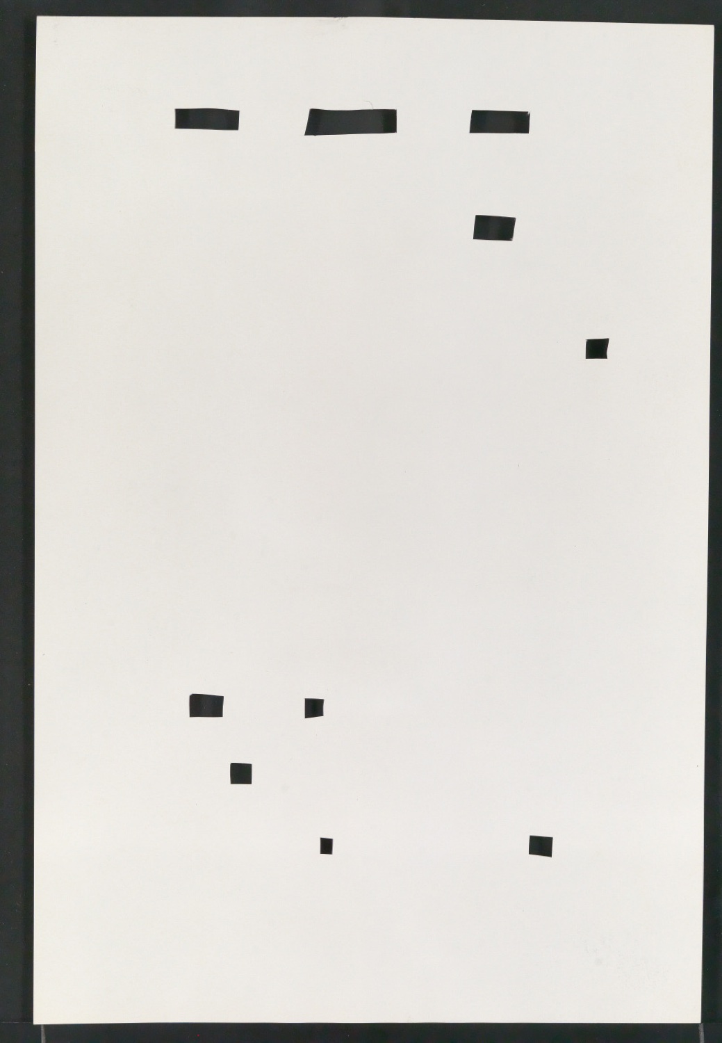 Montierte Klischeevorlage und Notizen für die Illustration einer Renaissance-Antiqua — Blatt 14