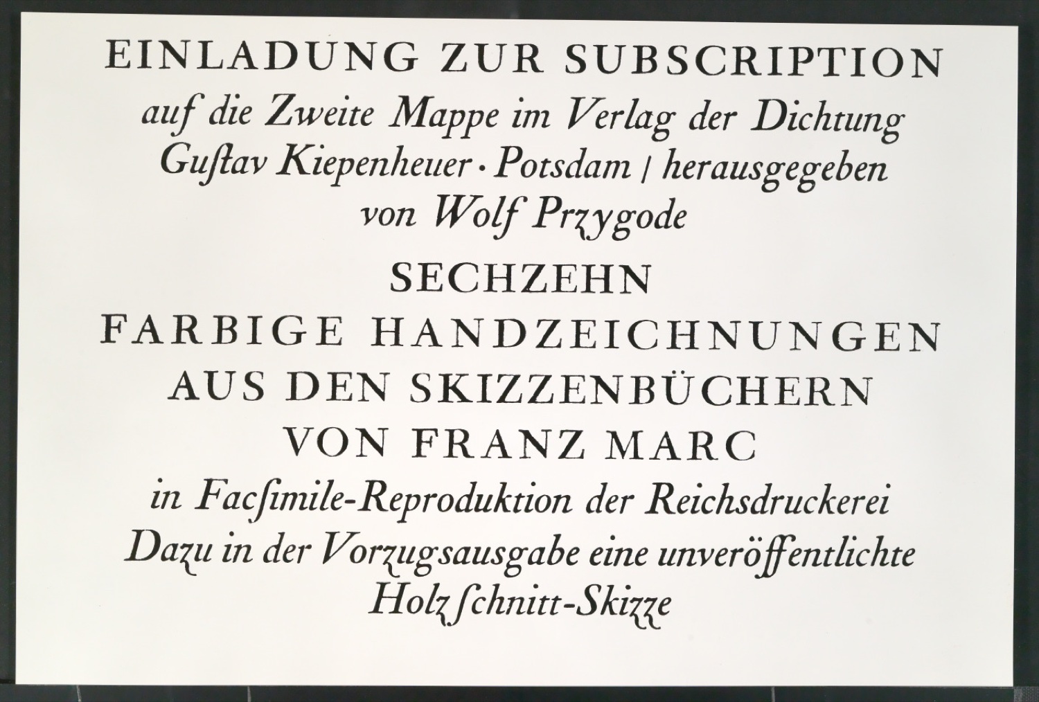 Montierte Klischeevorlage und Notizen für die Illustration einer Renaissance-Antiqua — Blatt 29