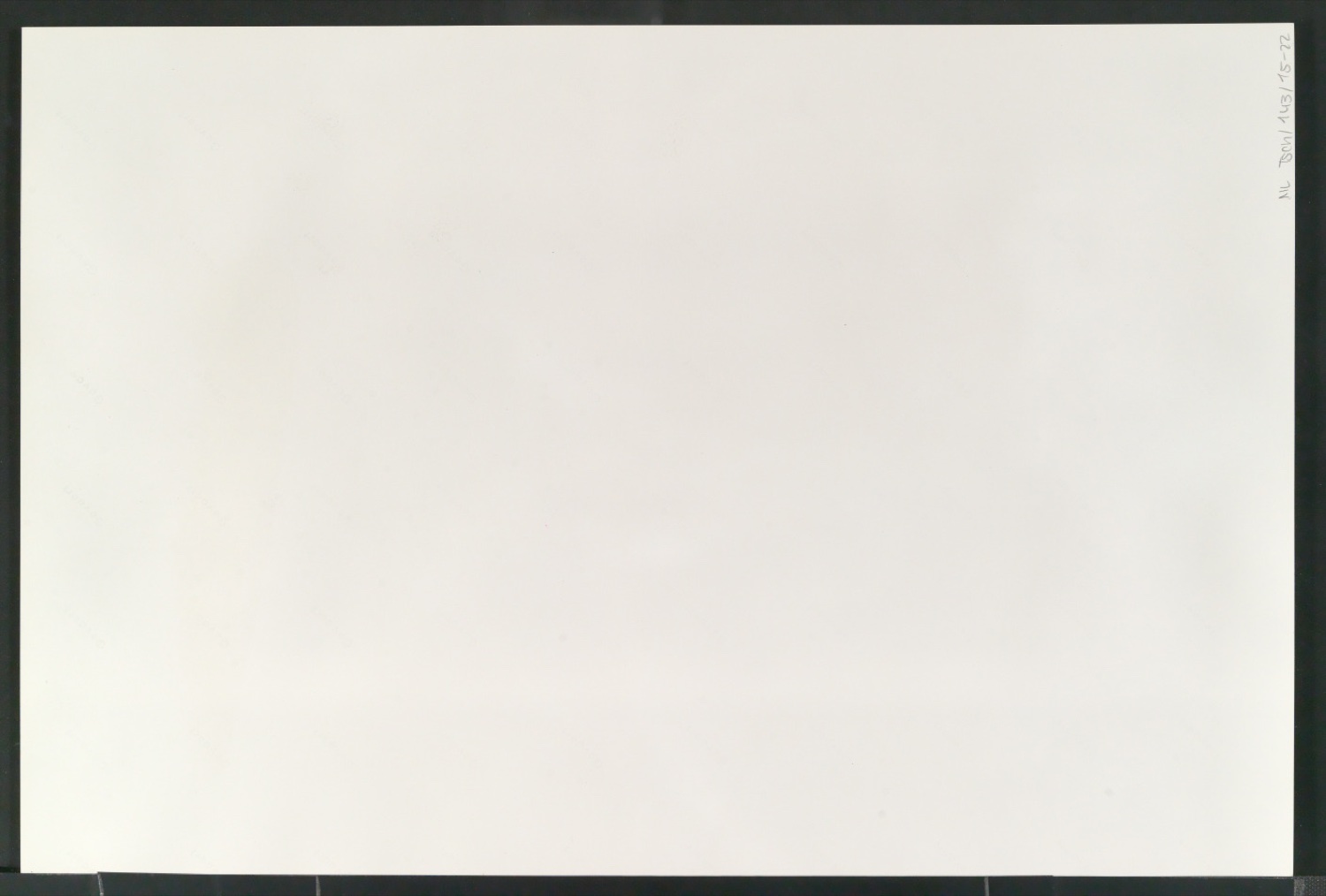 Montierte Klischeevorlage und Notizen für die Illustration einer Renaissance-Antiqua — Blatt 30