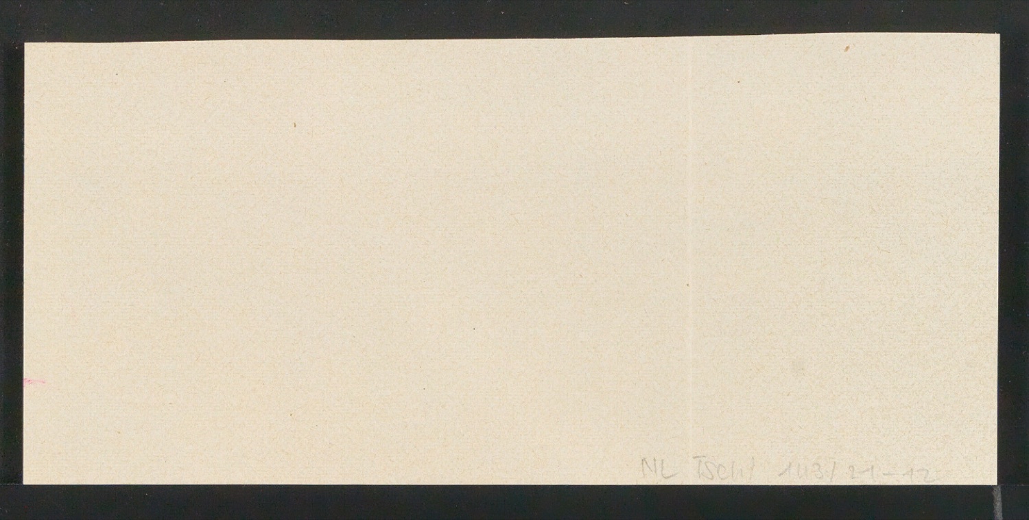 Mappe mit Transparentfolie, Probedrucken und Notizen zur Garamond — Blatt 24
