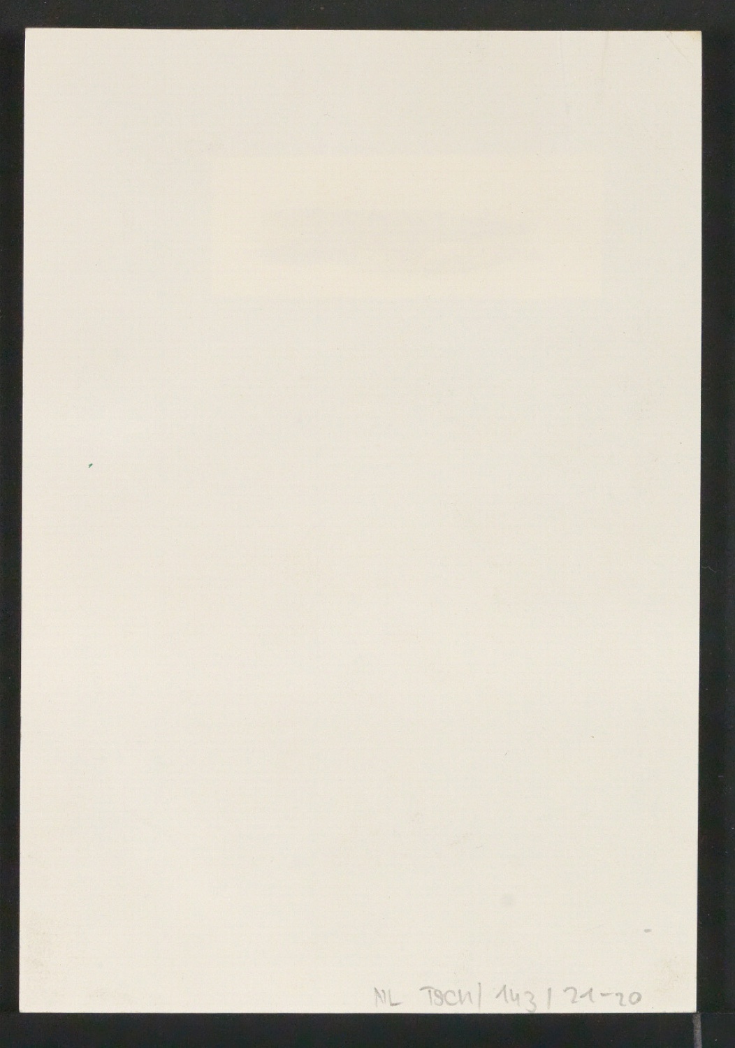 Mappe mit Transparentfolie, Probedrucken und Notizen zur Garamond — Blatt 36