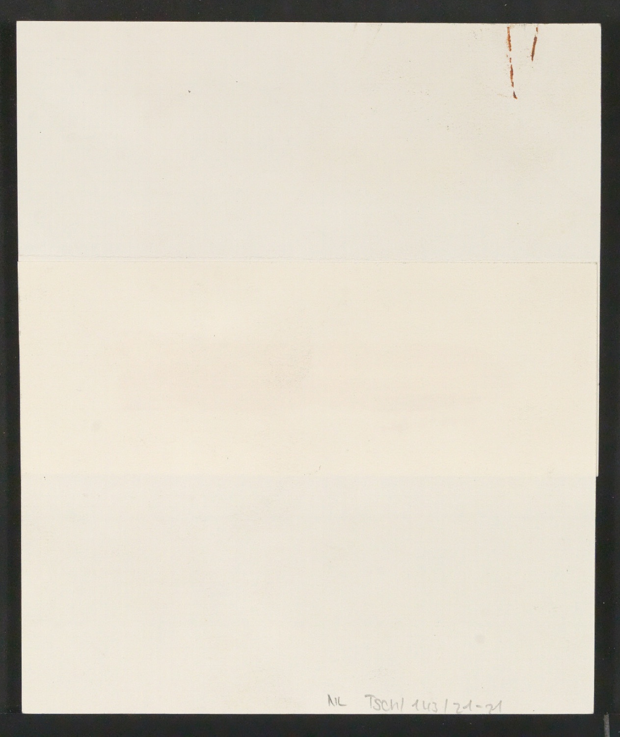 Mappe mit Transparentfolie, Probedrucken und Notizen zur Garamond — Blatt 38
