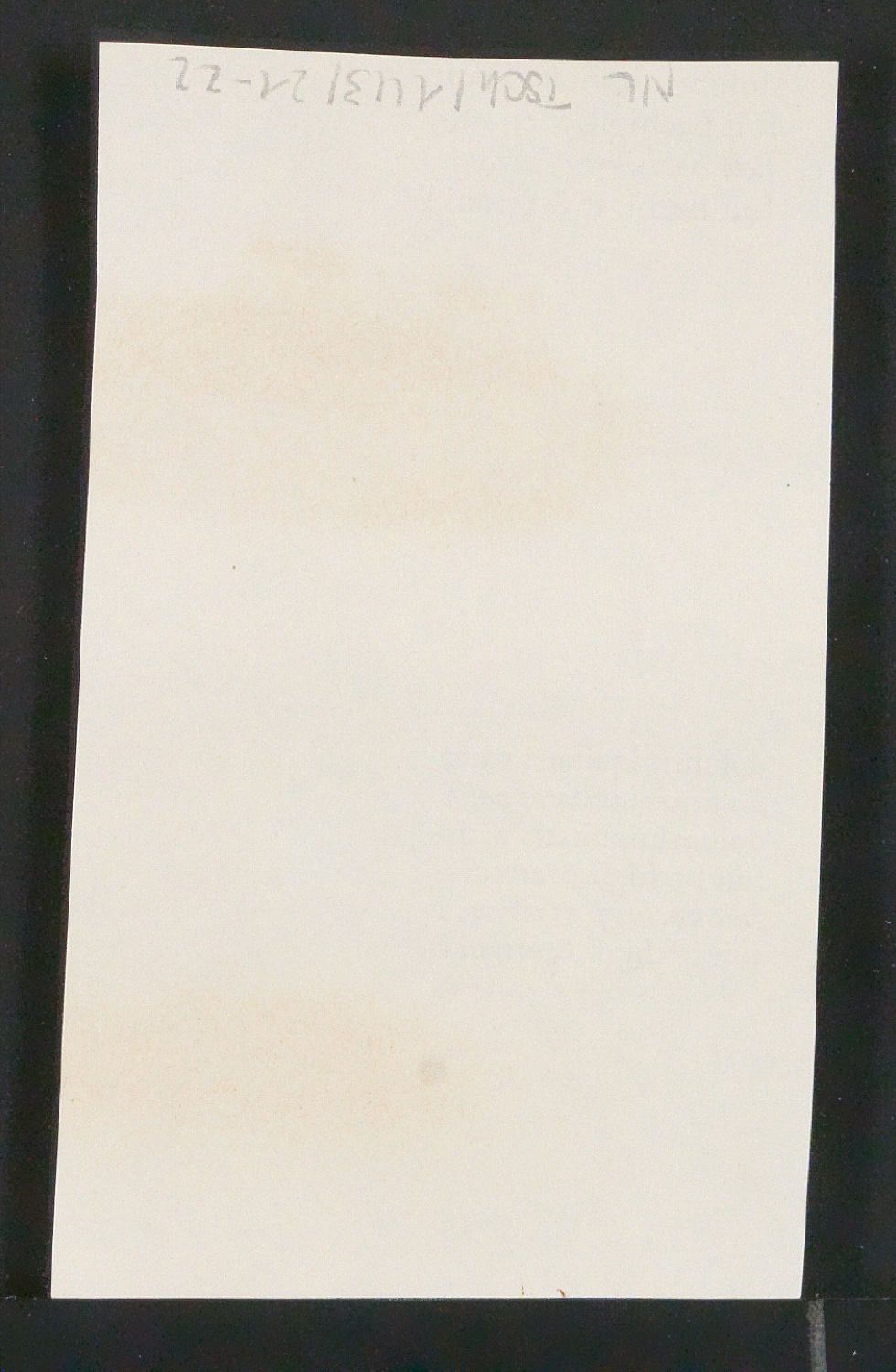 Mappe mit Transparentfolie, Probedrucken und Notizen zur Garamond — Blatt 40