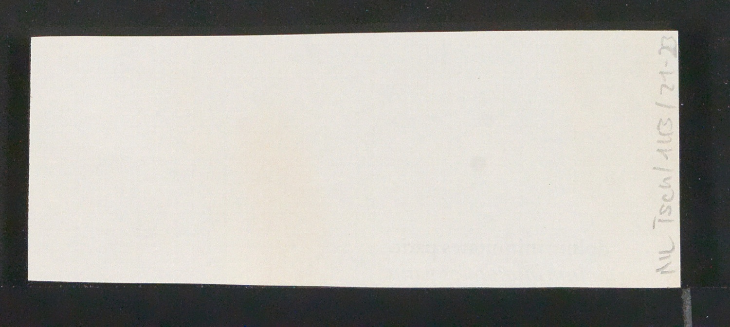 Mappe mit Transparentfolie, Probedrucken und Notizen zur Garamond — Blatt 42