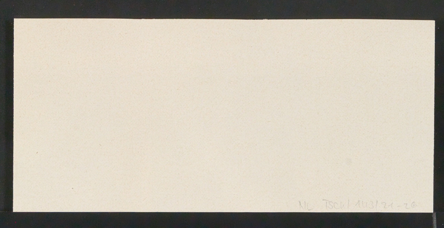 Mappe mit Transparentfolie, Probedrucken und Notizen zur Garamond — Blatt 48