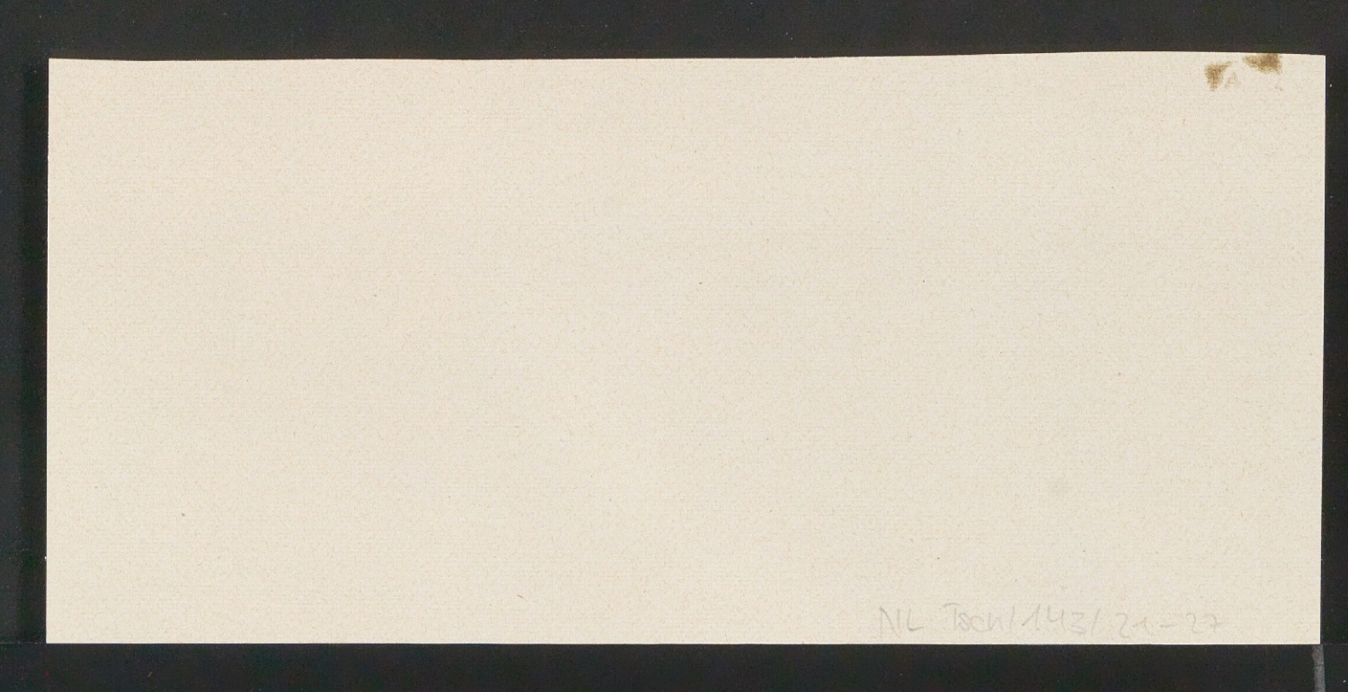 Mappe mit Transparentfolie, Probedrucken und Notizen zur Garamond — Blatt 50