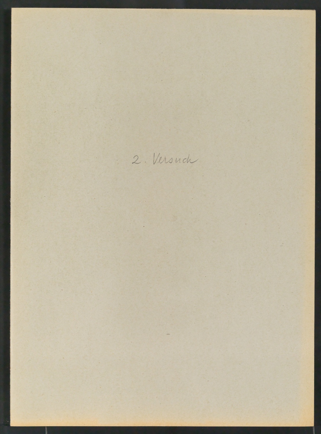 Mappe 2. Versuch — Blatt 1