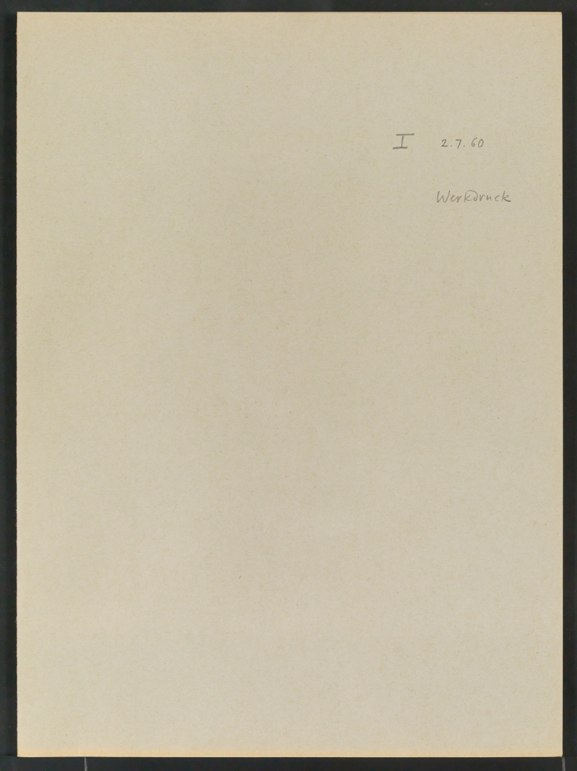 Mappe Neue Garamond 1. Versuch, 2.7.60 — Blatt 15
